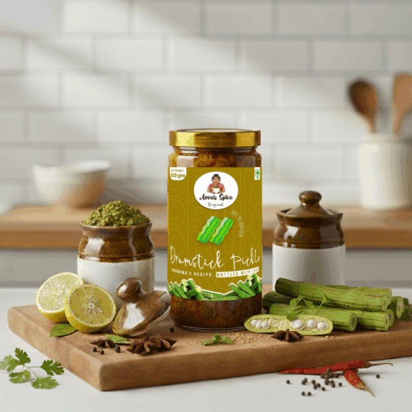 Drumstick pickle avvas spice