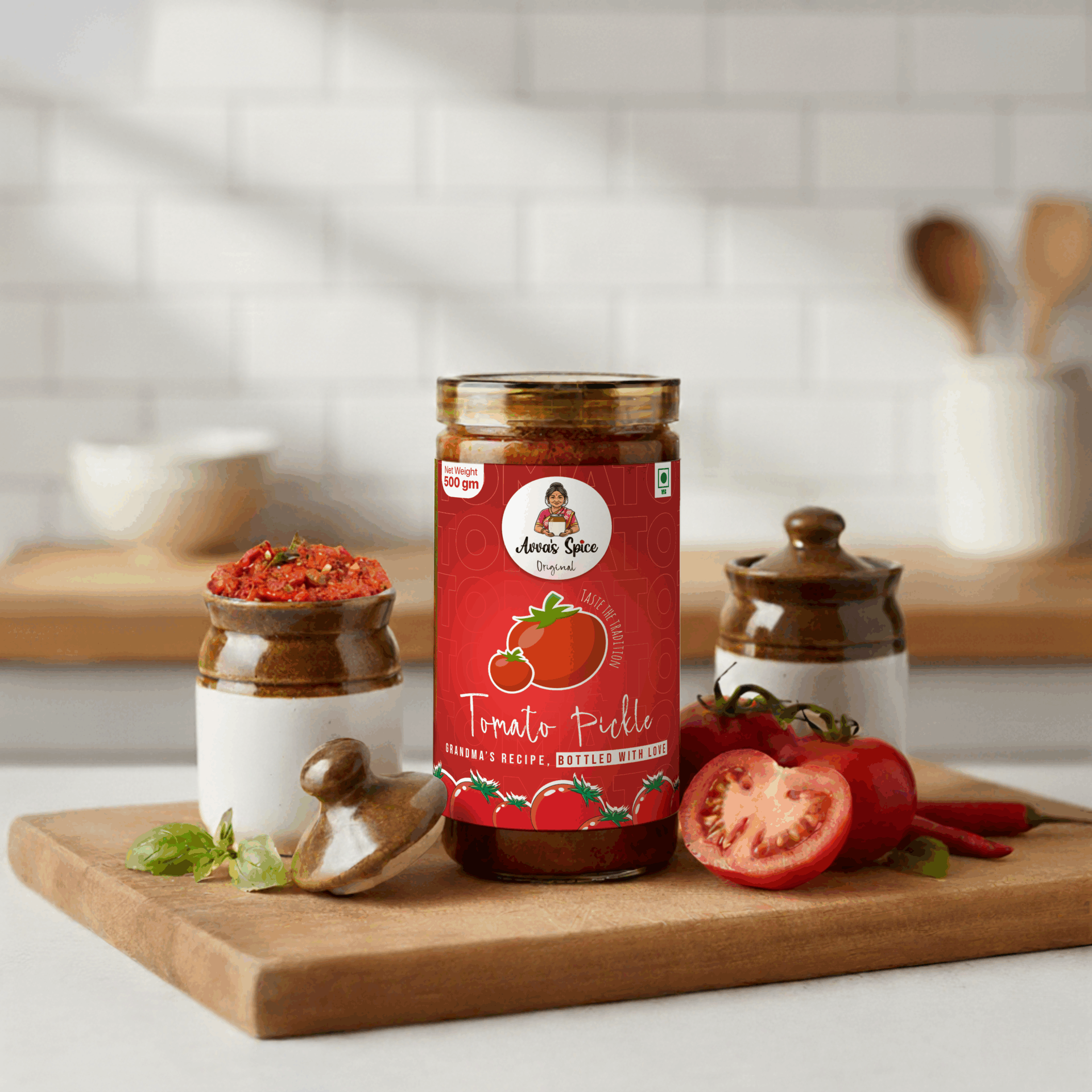 Tomato pickle avvas spice