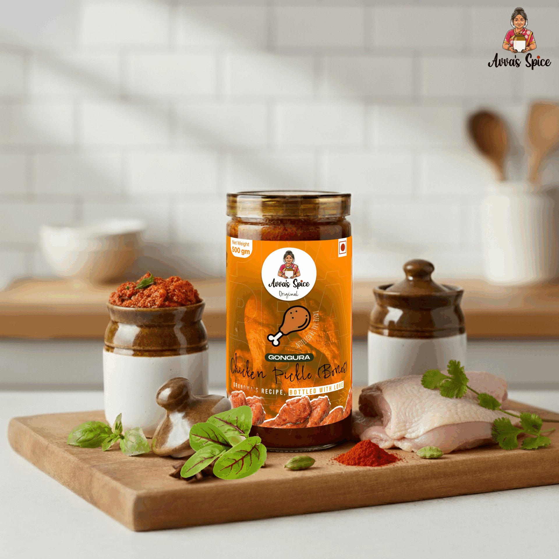 Gongura Chicken Pickle Avvas Spice